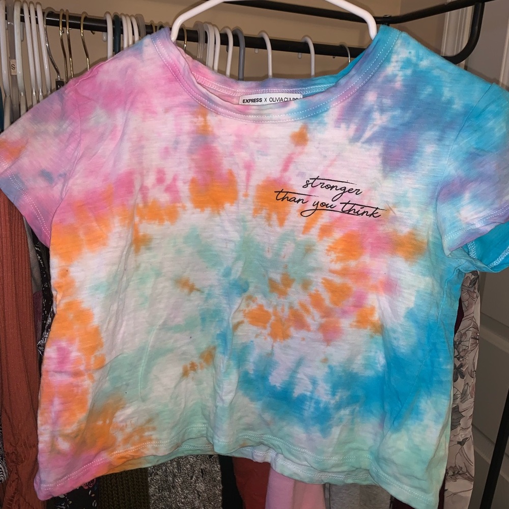 Tie dye crop top express